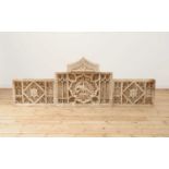 A Gothic Revival carved alabaster triptych,