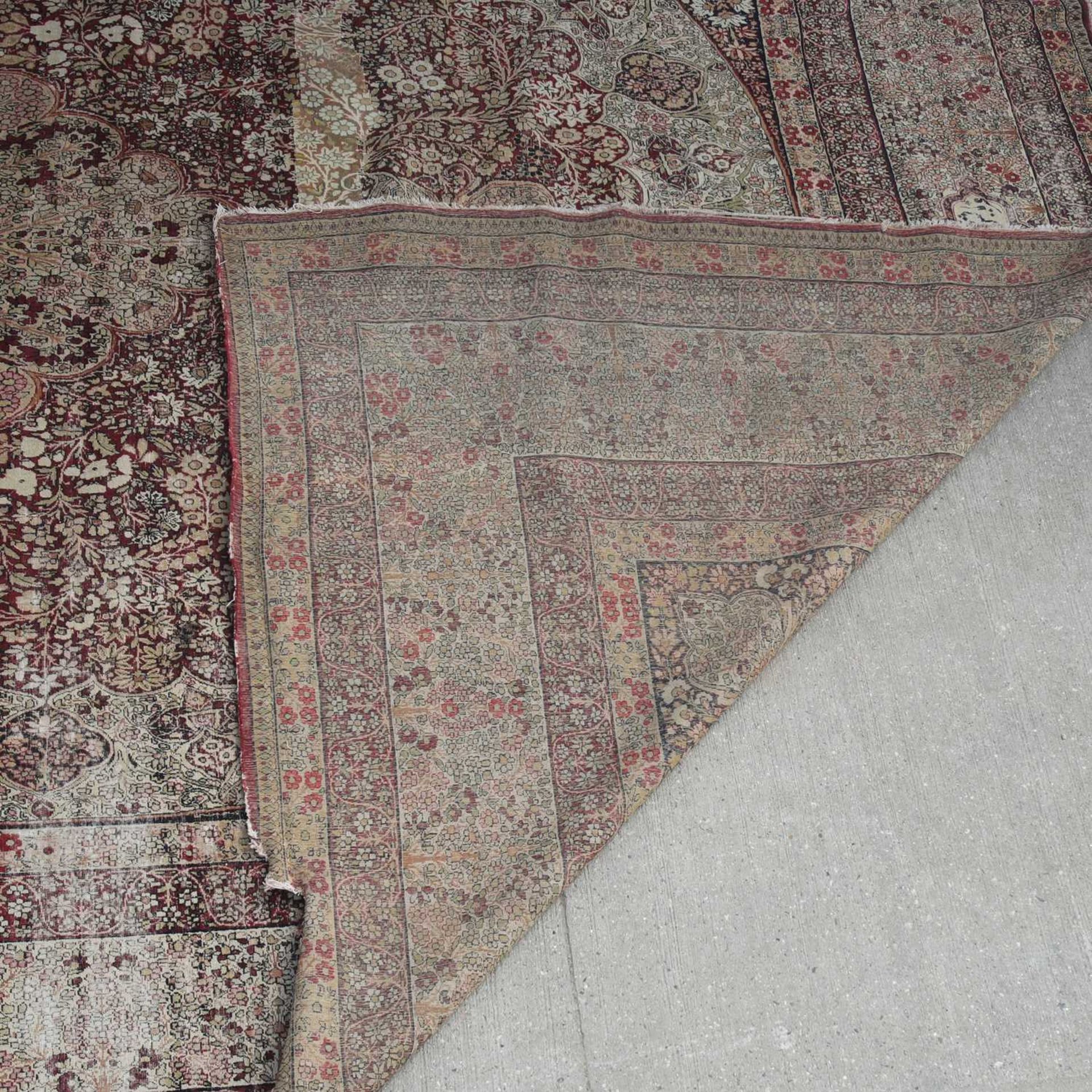 A rare antique Persian Laver carpet, - Bild 13 aus 13