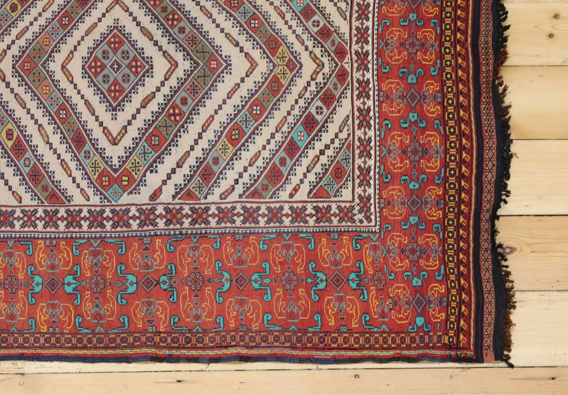 A Caucasian Soumac rug, - Image 5 of 6