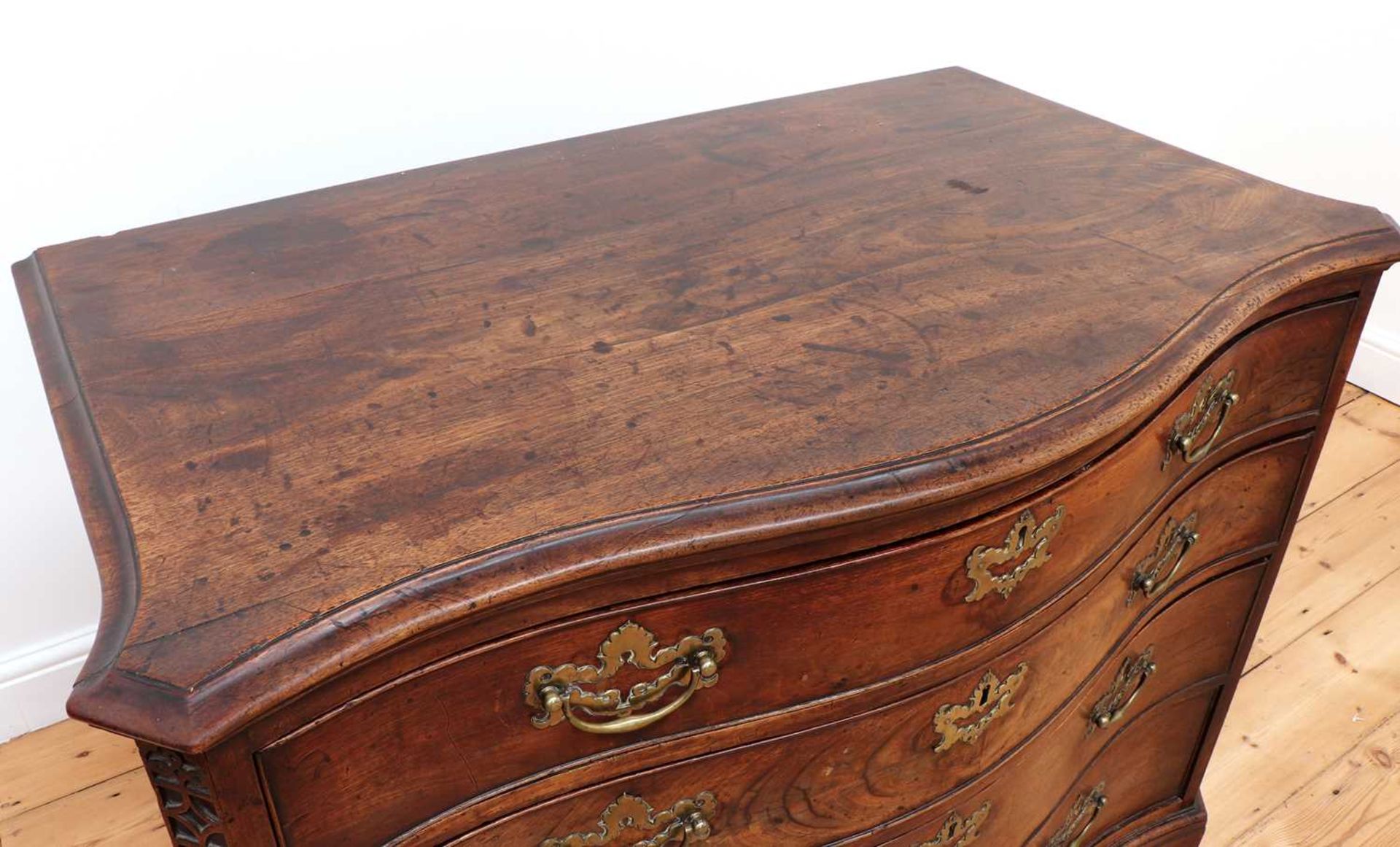 A George III mahogany commode, - Image 2 of 7