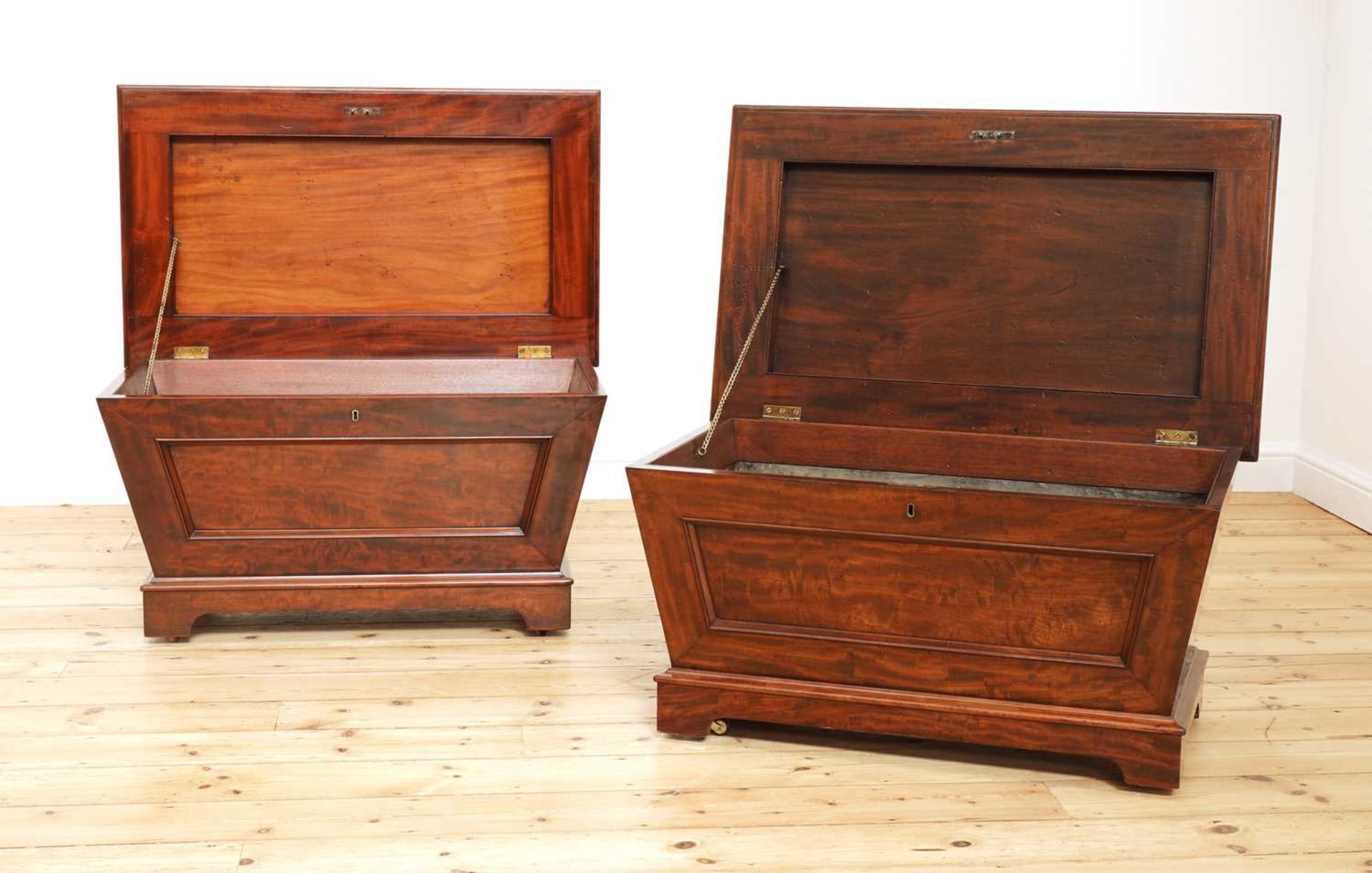 A near pair of mahogany wine coolers, - Image 2 of 10