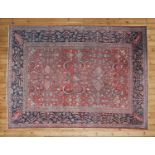 A Persian wool Mahal carpet,