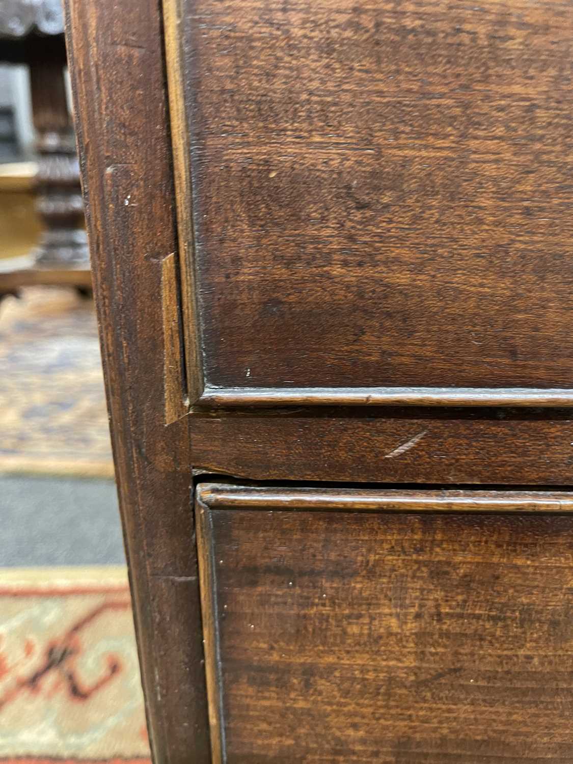 A George III mahogany caddy-top chest of drawers, - Image 21 of 48