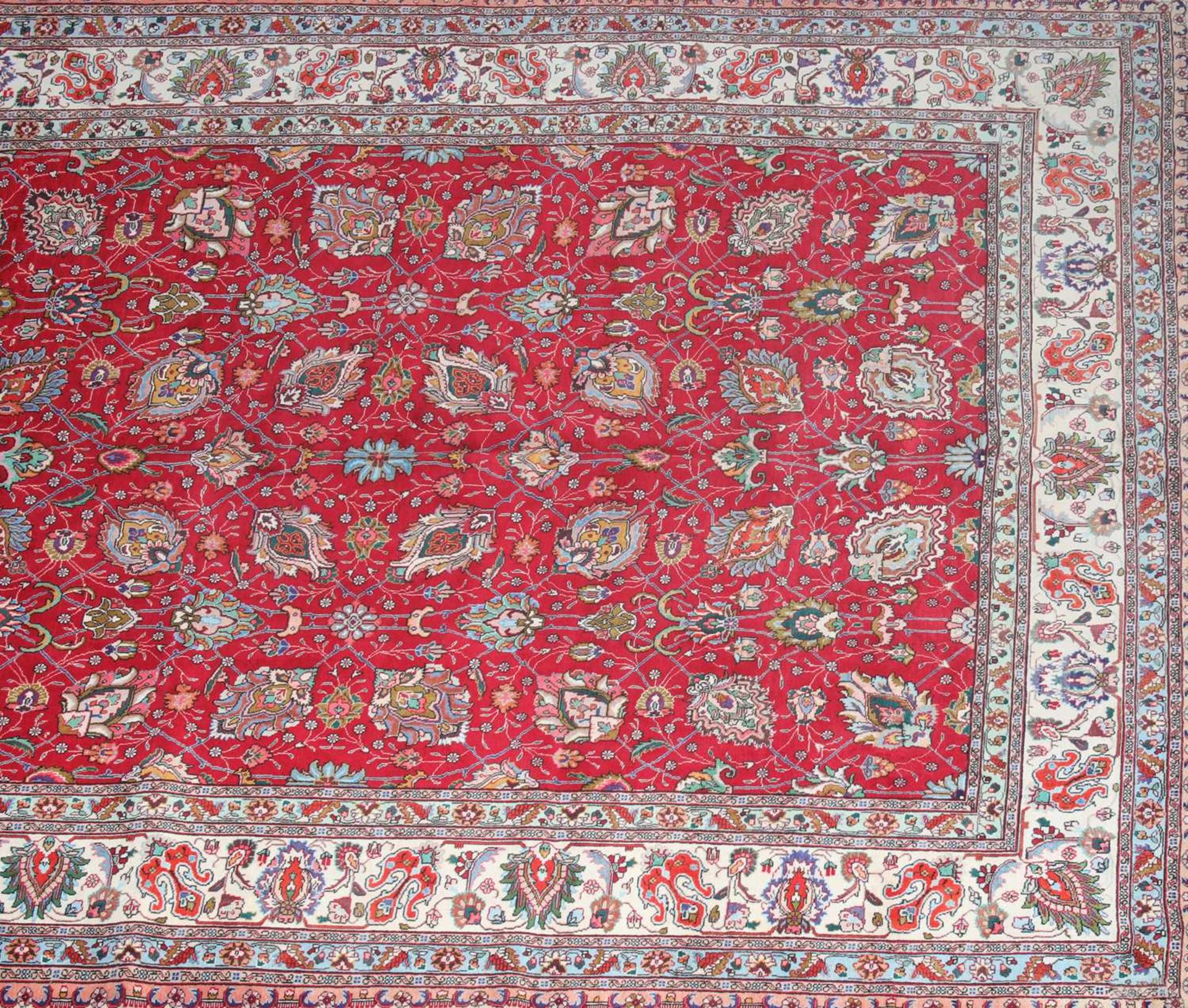 A Persian wool carpet, - Bild 2 aus 4