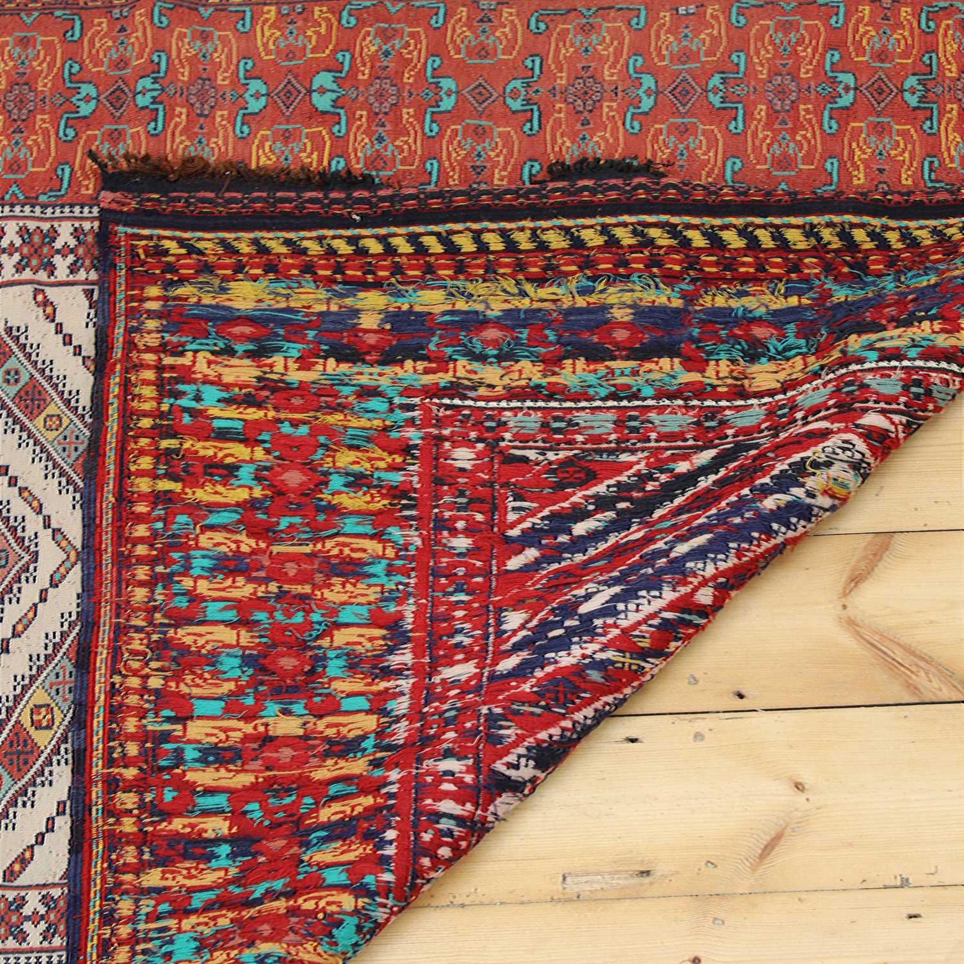 A Caucasian Soumac rug, - Image 6 of 6