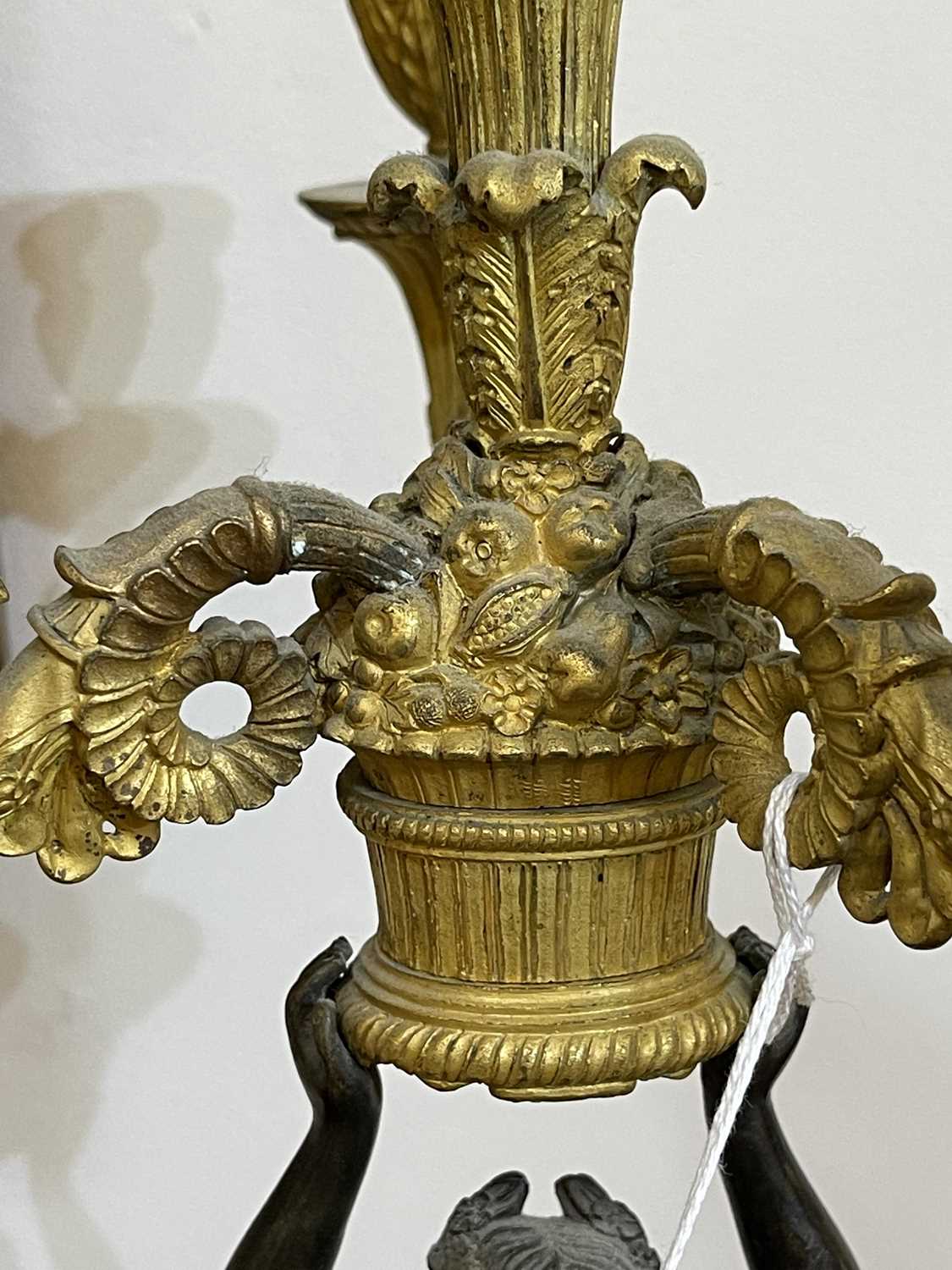 A pair of French Empire ormolu and bronze candelabra, - Image 29 of 30