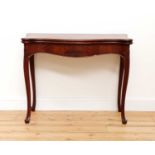 A George III Hepplewhite period mahogany card table,