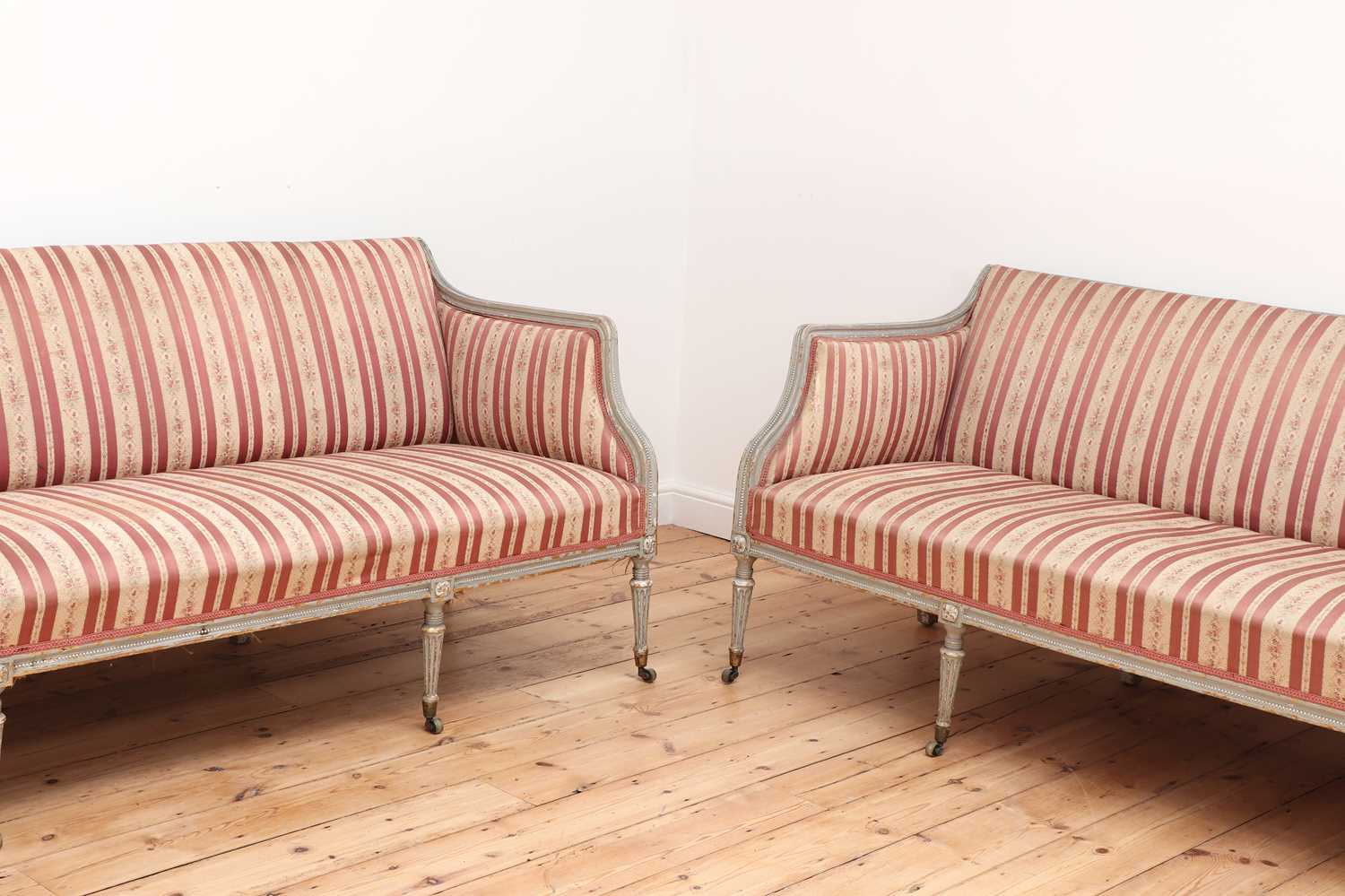 A pair of George III settees, - Image 5 of 61