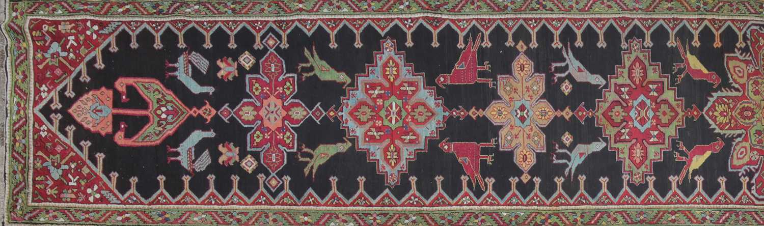 A large Persian runner, - Image 3 of 4