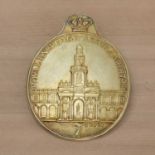 A George III silver gilt Royal Exchange Assurance fireman's arm badge,