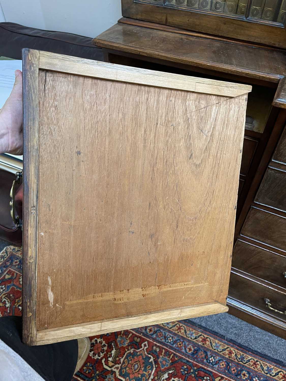 A George III mahogany secretaire breakfront bookcase, - Image 32 of 43