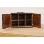 A Victorian walnut country house document box,