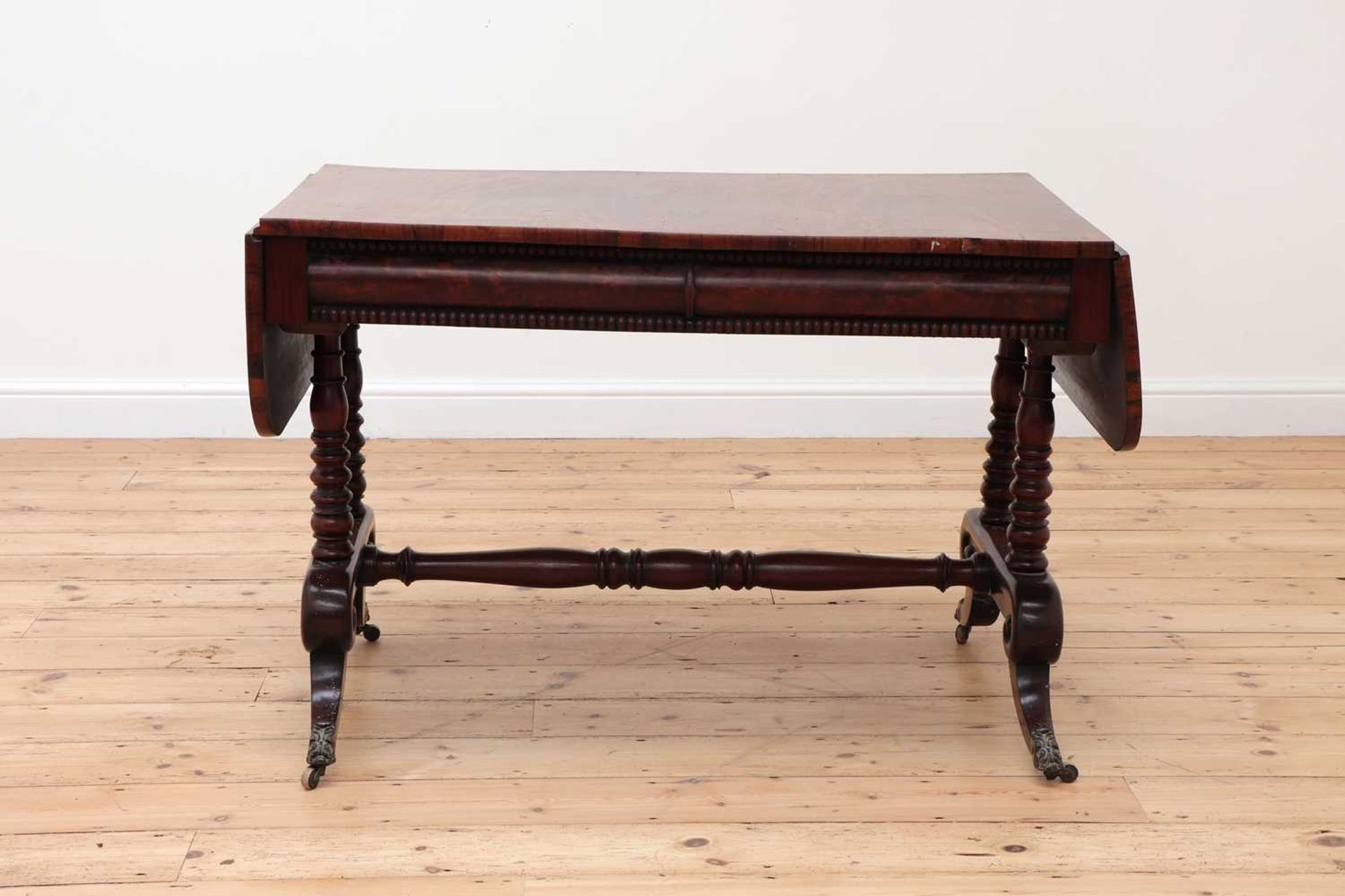 A William IV mahogany sofa table, - Image 4 of 5