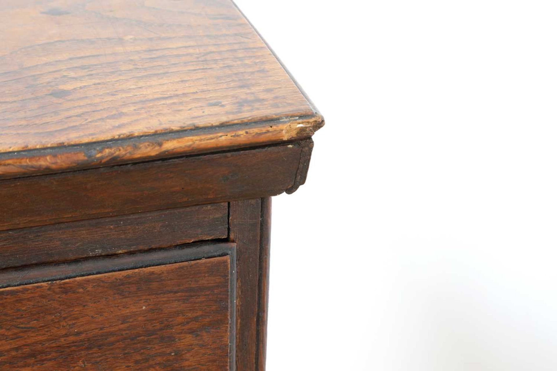 A narrow oak chest of drawers, - Image 6 of 7
