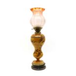 A late Victorian Hinks No. 2 Duplex oil lamp,