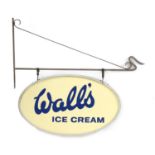 A vintage retro Walls Ice Cream sign,