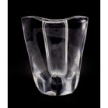 A Daum clear glass vase