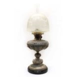 A late Victorian Hinks No. 1 Triple oil lamp,