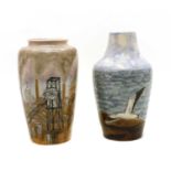 Two Cobridge vases,