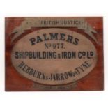 'Palmers Shipbuilding & iron Company Ltd', Hebburn & Jarrow on Tyne,