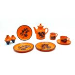 A German pottery 'Tivoli' tea set,