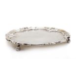 A Victorian silver salver