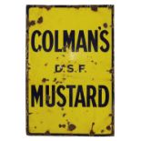 An enamel advertising sign,