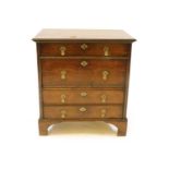 A small oak chest of drawers