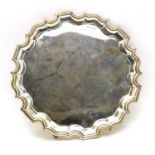 A silver salver,