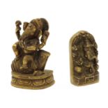 Two North Indian/Nepalese bronzes,