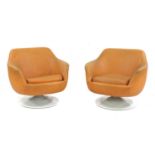 A pair of Swedish lounge chairs,