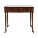 A 19th century mahogany campaign side table,