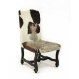 A Continental high-back single chair,