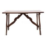 A 19th century Spanish mahogany console table,