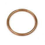 A 9ct gold hollow round section bangle, by Henry Griffith & Son,