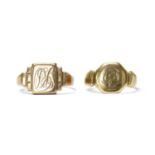 An 18ct gold signet ring, by W H Tandy & Sons,