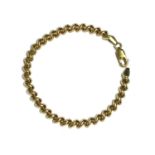 A 9ct gold hollow San Marco link bracelet,