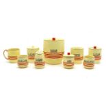 A collection of Mintons Art Deco kitchen ware,