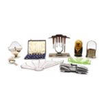A collection of mixed silver and plated ware,