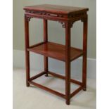 A Chinese rosewood occasional table,