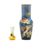 A French faience pottery vase,