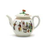 A First Period Worcester porcelain teapot