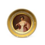 A Vienna porcelain plate,