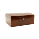 A Credo mahogany humidor,