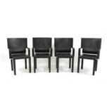 A set of four Arcona B&B Italian armchairs,