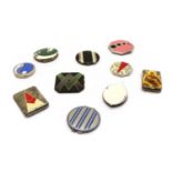 Ten various ladies compacts,