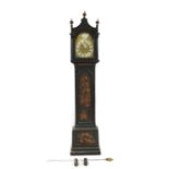 A George III lacquered longcase clock,