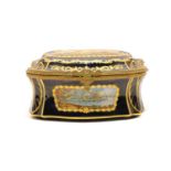 A French porcelain trinket box,