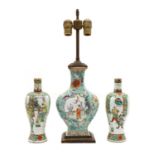 A Chinese famille rose vase,