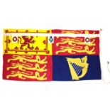 HM Queen Margaret original stitched panel personal Royal Standard,